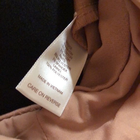 NY&Co EVA MENDES GOLNESA LACE BODICE Pink Wide Leg Strapless Jumpsuit 8 - Picture 5 of 6